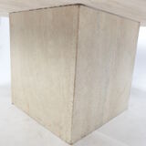 Italian Travertine Coffee Table, 1980s