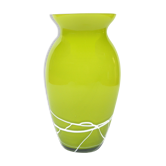Vase en verre moderne des années 1970, Farbglashutte Lauscha Thüringen, Allemagne