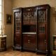 Large Empire-style display cabinet in mahogany from the late 19th century.
