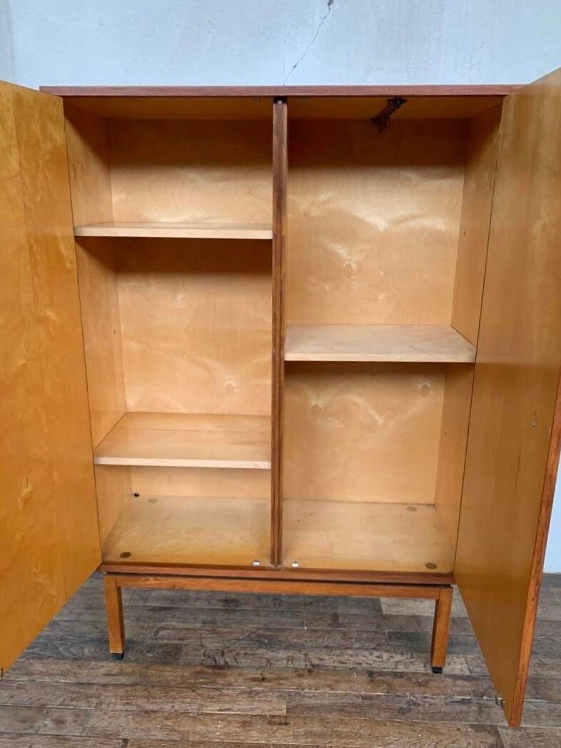 Vintage Scandinavian Teak Wardrobe with 2 doors