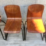 Set of 4 chairs Galvanitas S23 oak