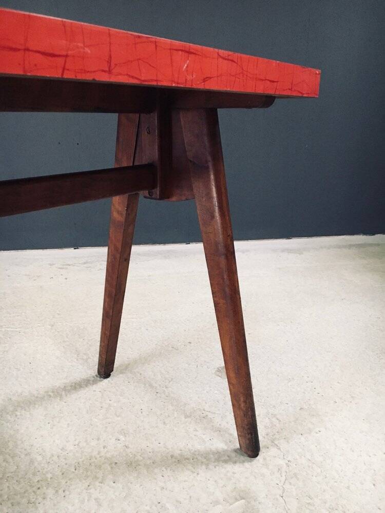 French Reconstruction Bistro Table, 1950s