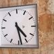 Industrial wall clock, Czechoslovakia station Pragotron 60