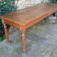 Oak farmhouse table turned legs
