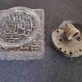 Square glass ceiling light