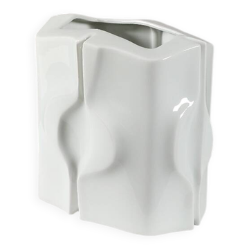Vintage Op-art porcelain vase by Klaus Henning for Fürstenberg