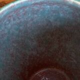 Jérôme Massier Vallauris vase boule/cache pot turquoise