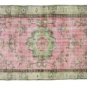 Anatolian handmade vintage rug 257 cm x 151 cm
