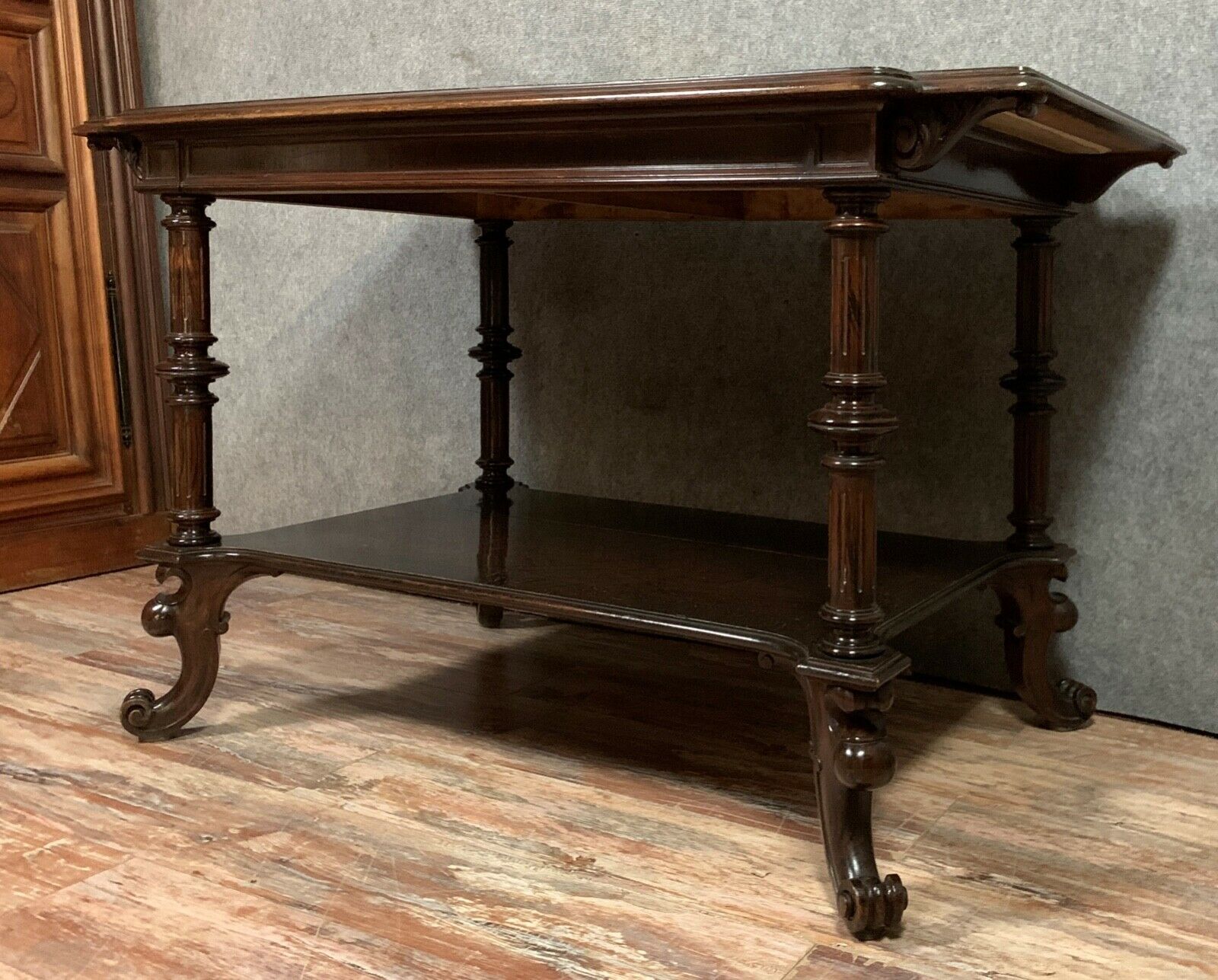 Table office Transition ( Louis XV-Louis XVI ) in mahogany around 1850