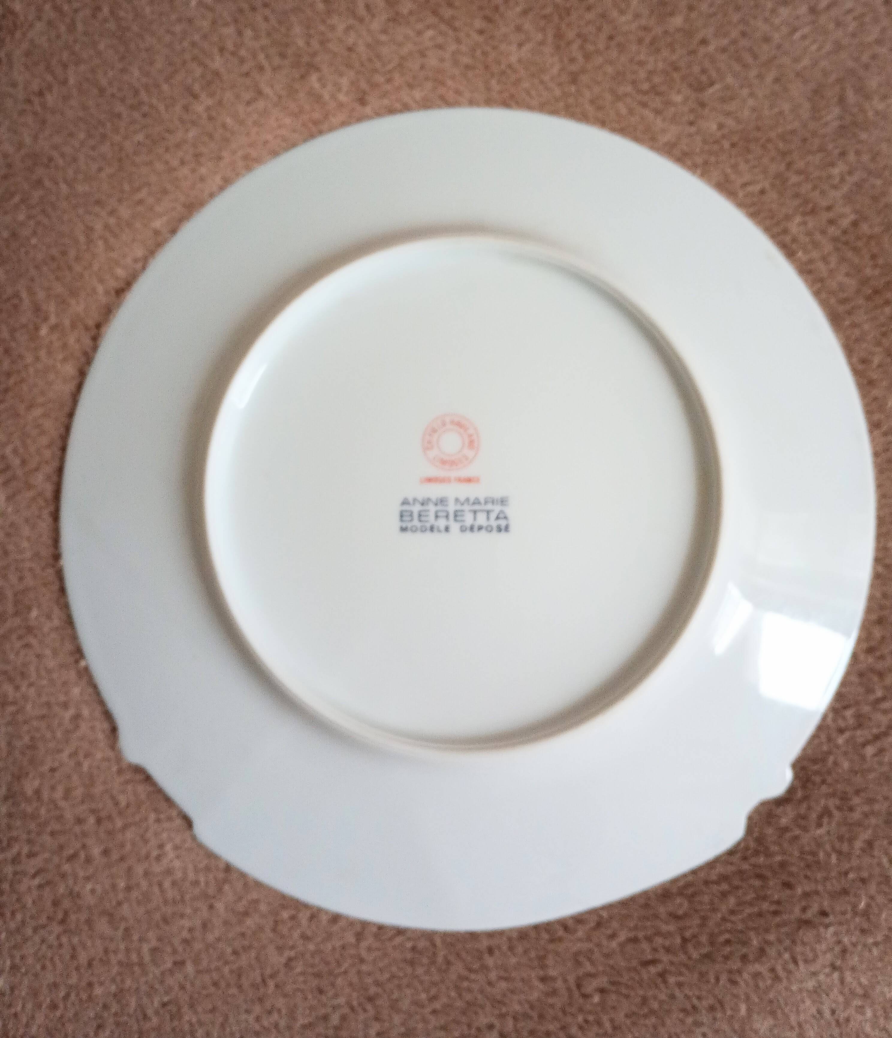 Haviland Limoges trompe-l'oeil plate