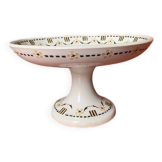 Compotier en porcelaine de Gien années 30