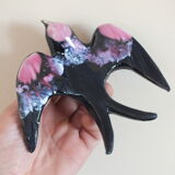 4 vintage swallows - tiled wall decoration