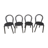 Postmodern Italian dining chairs set of 4 - 1980s