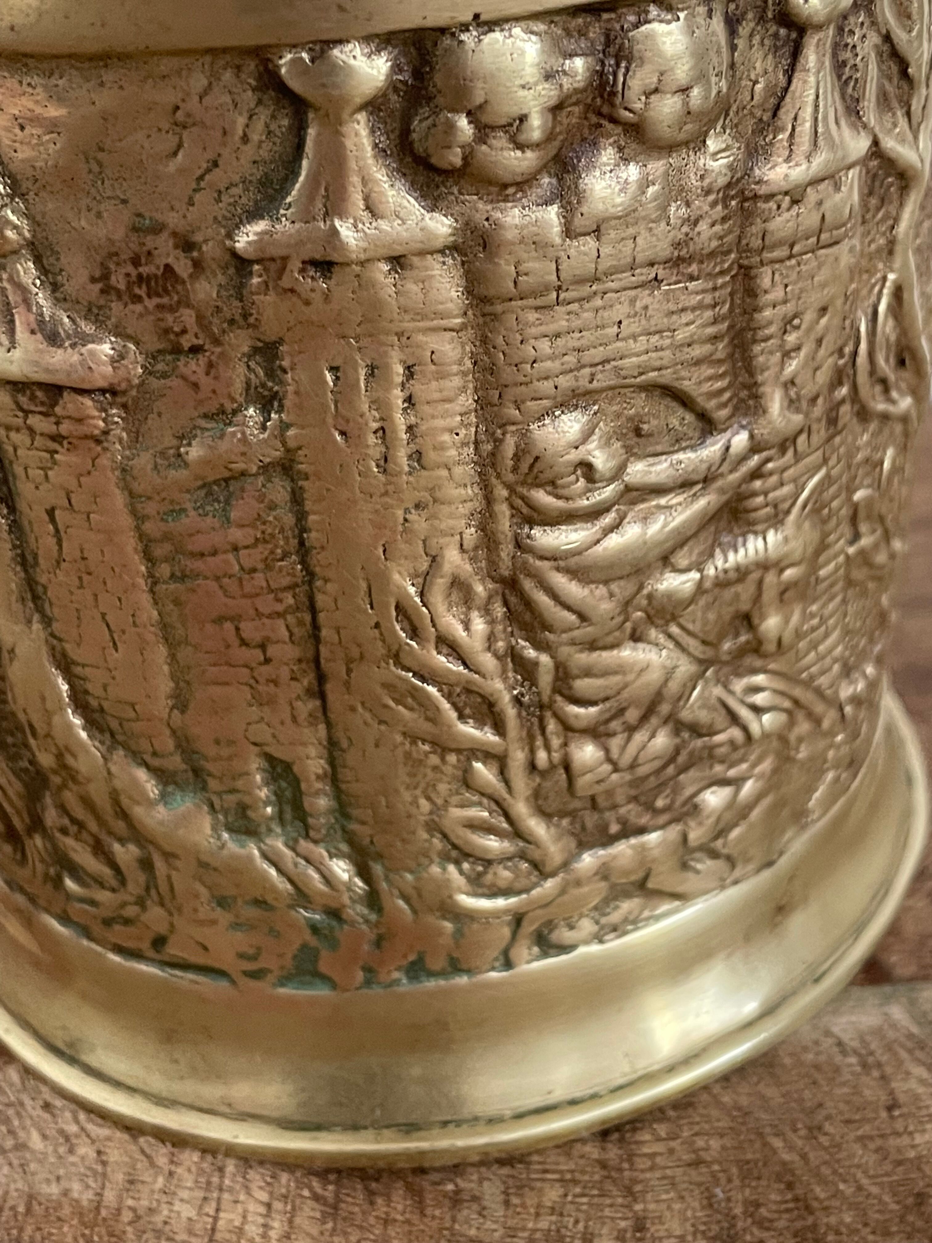 Bronze and ceramic pot Max le Verrier