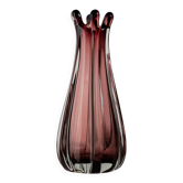 Vintage Murano glass vase from the 1960s, organic shape, berry tone.