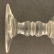 4 verres anciens à pied avec pans coupés