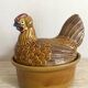 Ceramic hen, vintage zoomorphic terrine