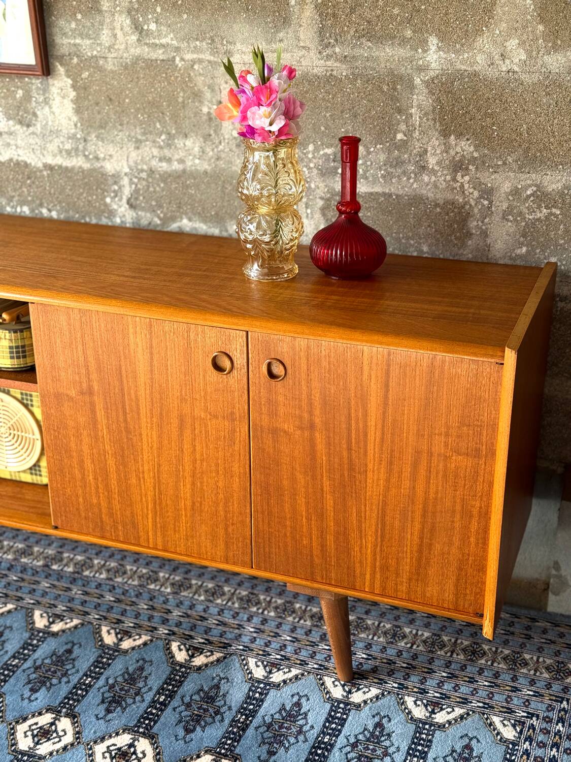 Vintage Scandinavian teak sideboard, 1970s