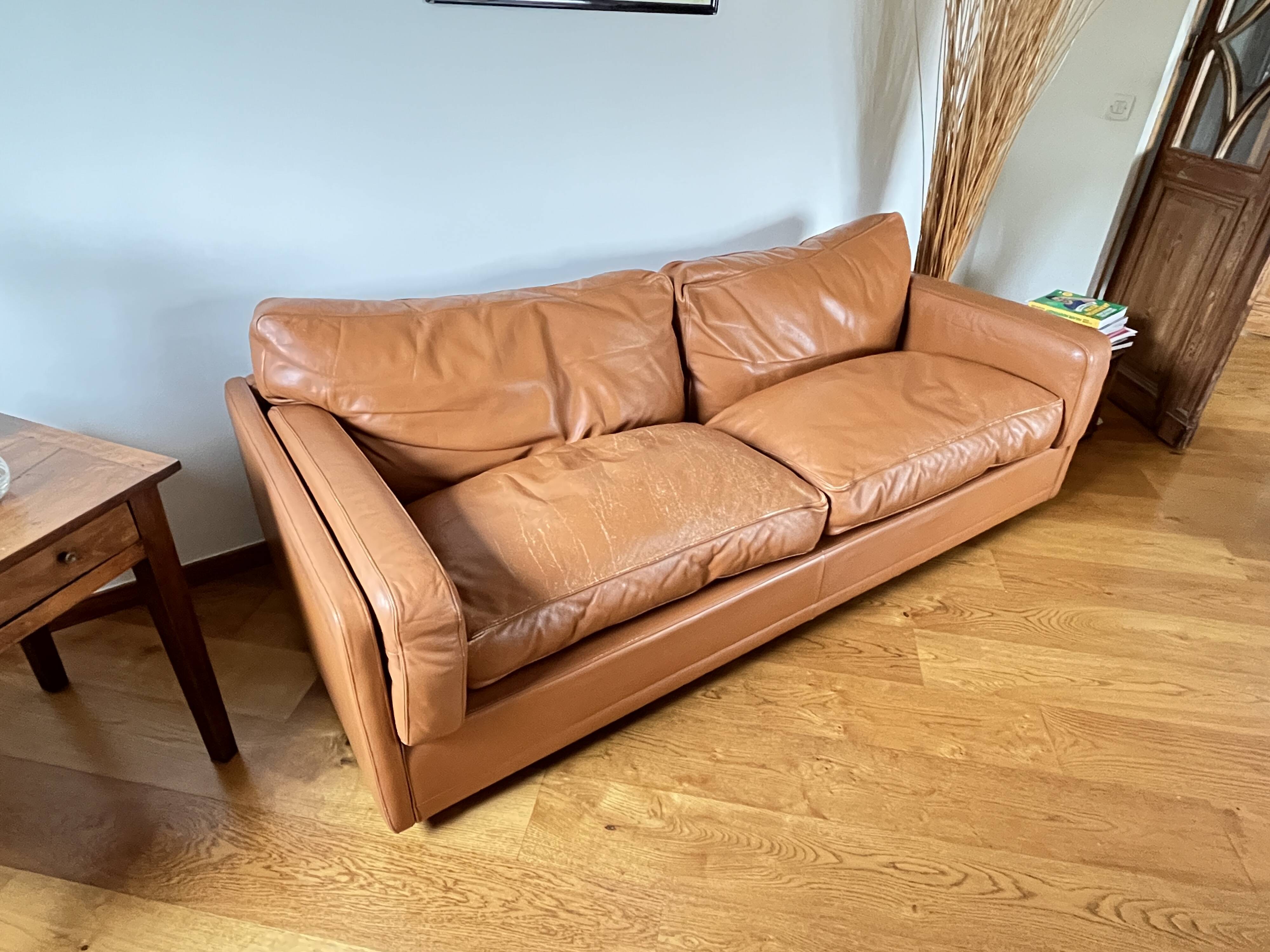 Socrate three-seater sofa by Poltrona Frau