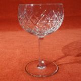 Set of 6 engraved crystal walking glasses