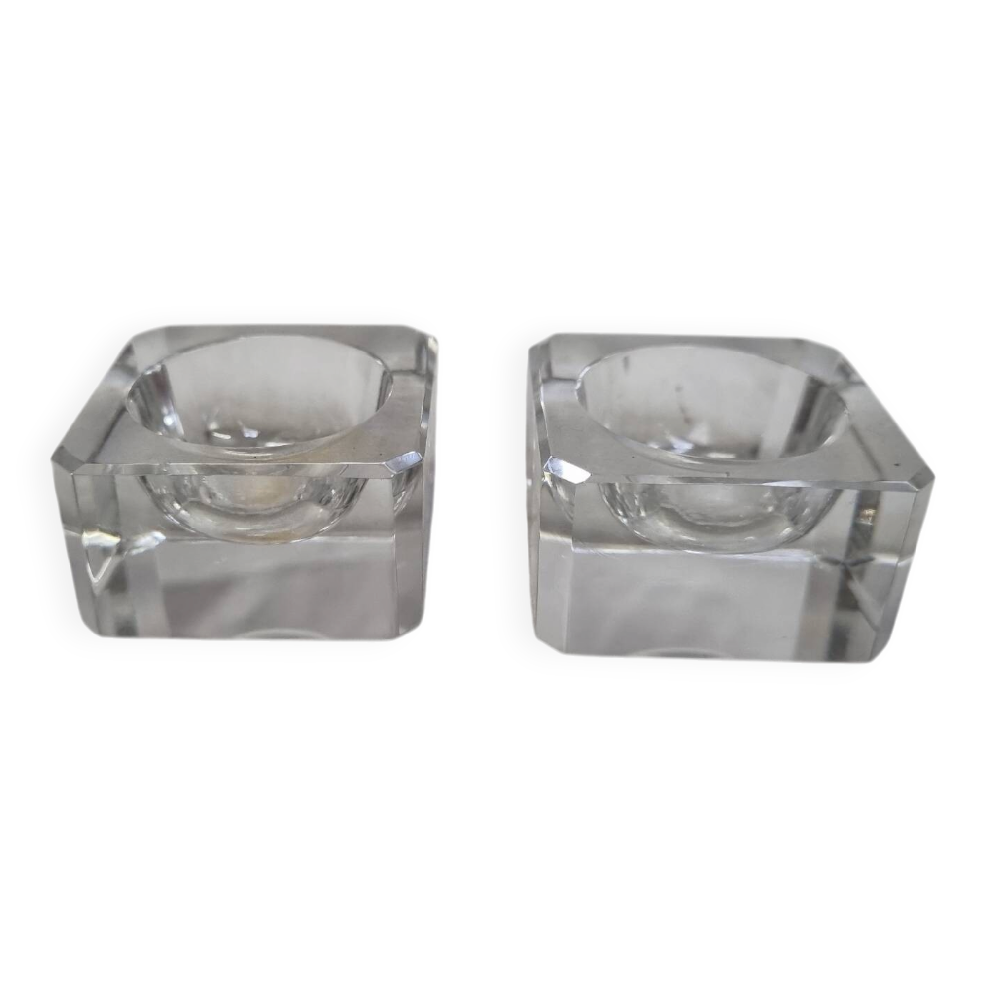 Salerons en cristal de 1970