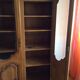 Solid wood bookcase 2 doors