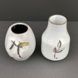 2 vintage mini vases, scheurich, collectable mid century ceramics