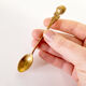 Lot small brass spoons