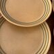 Lot de 6 assiettes en grès sarreguemines - grès vintage