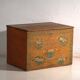 Antique Chinese painted elm wood chest – China, circa 1900