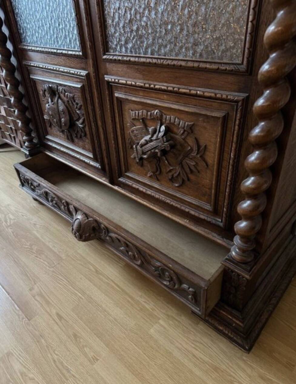 French Renaissance library Barley twist renaissance