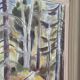 Huile sur toile originale – « Forêt » par Gottfrid Lård