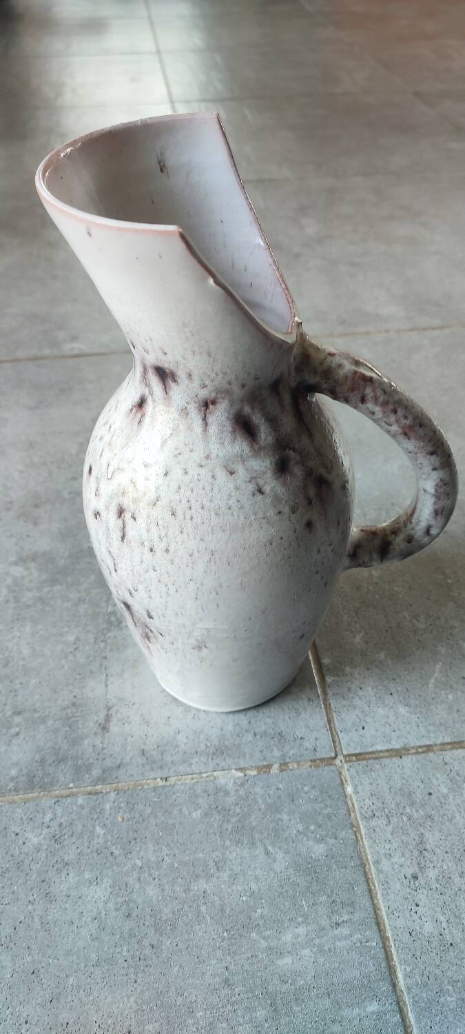 Pierlot 60s enamelled stoneware orangeade service