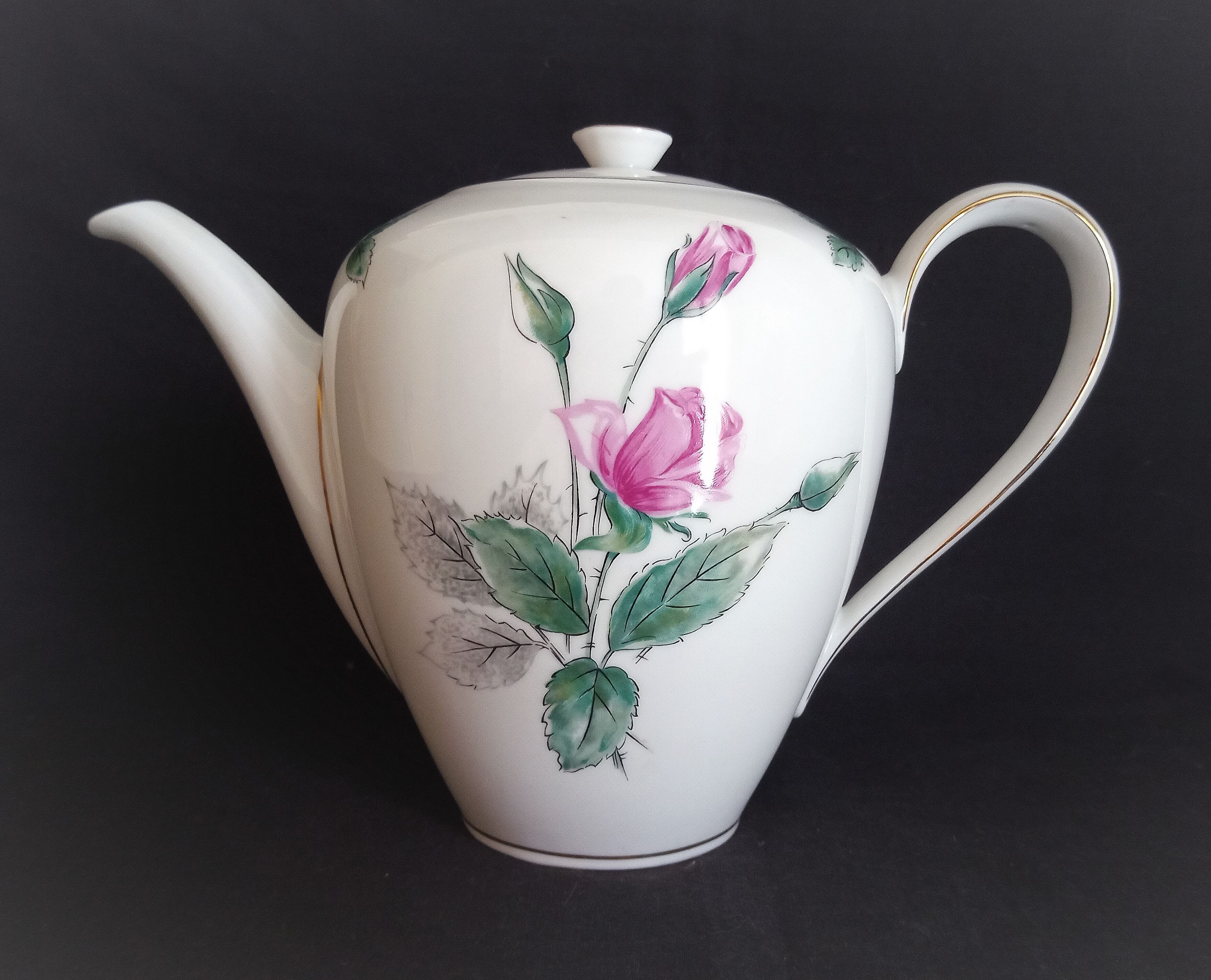 KPM Krister porcelain coffee service for 9 people, Germany