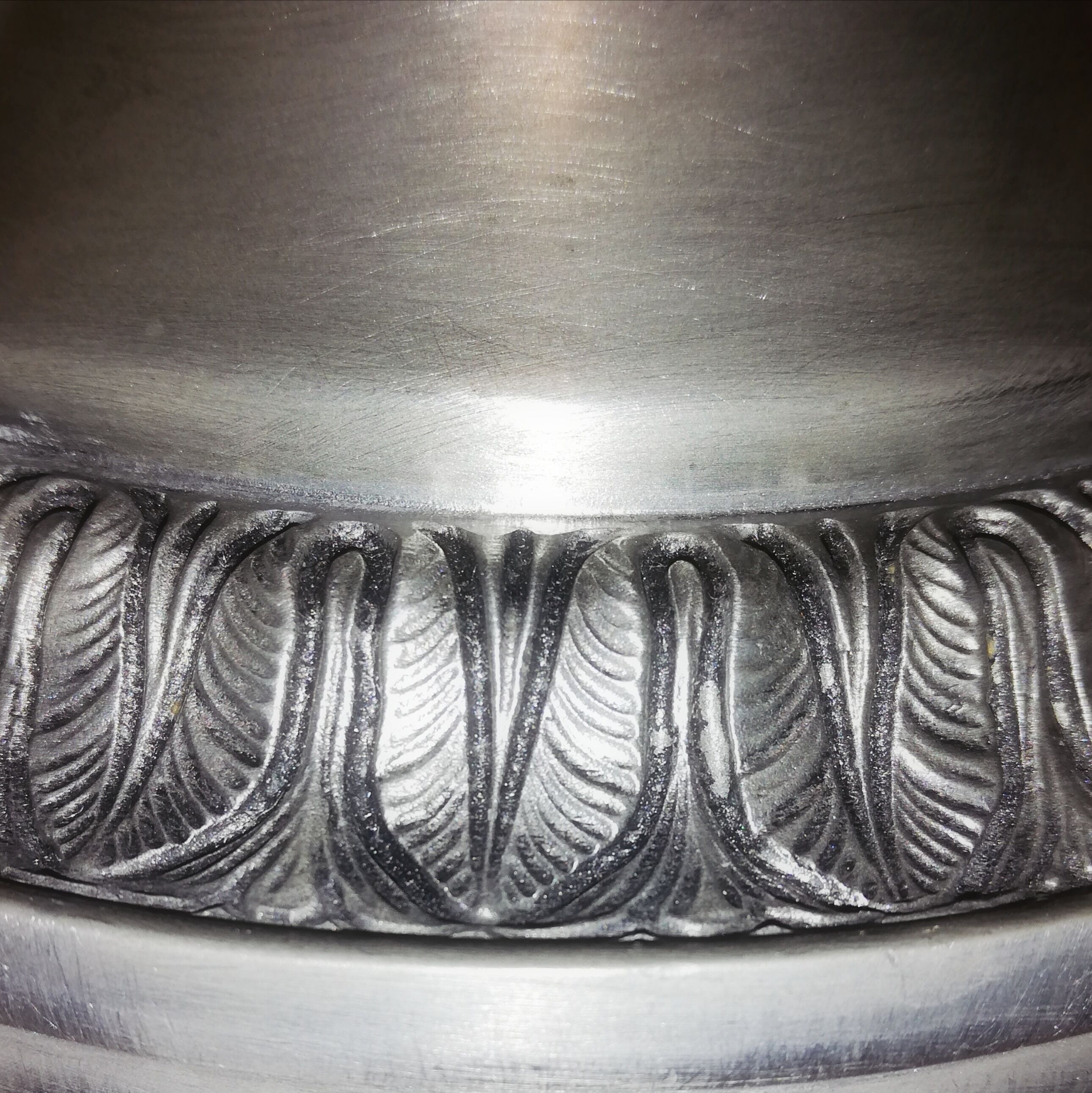 Petwer-Peltro tin pitcher with "Chimera Head" handle