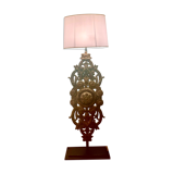 Lampe sur pied en fonte garde de corps de 1900