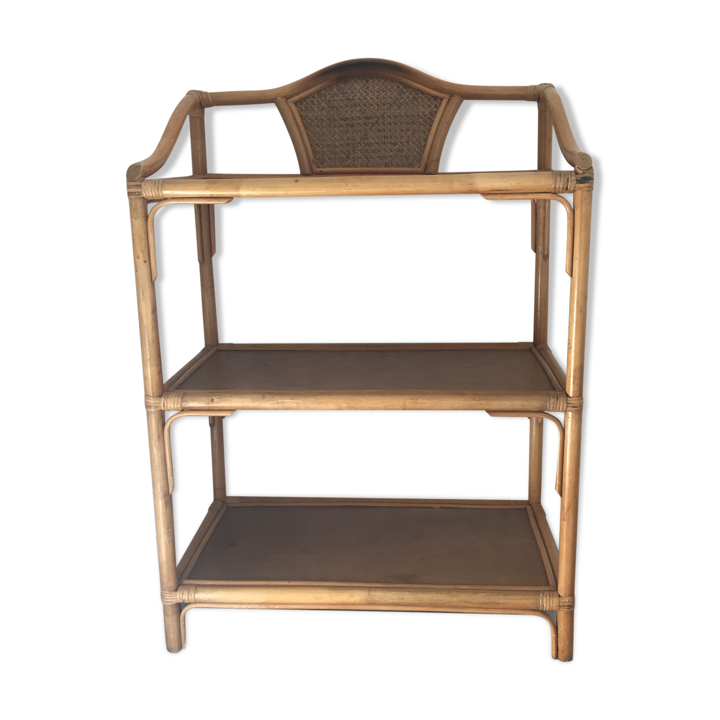 Rattan bookcase