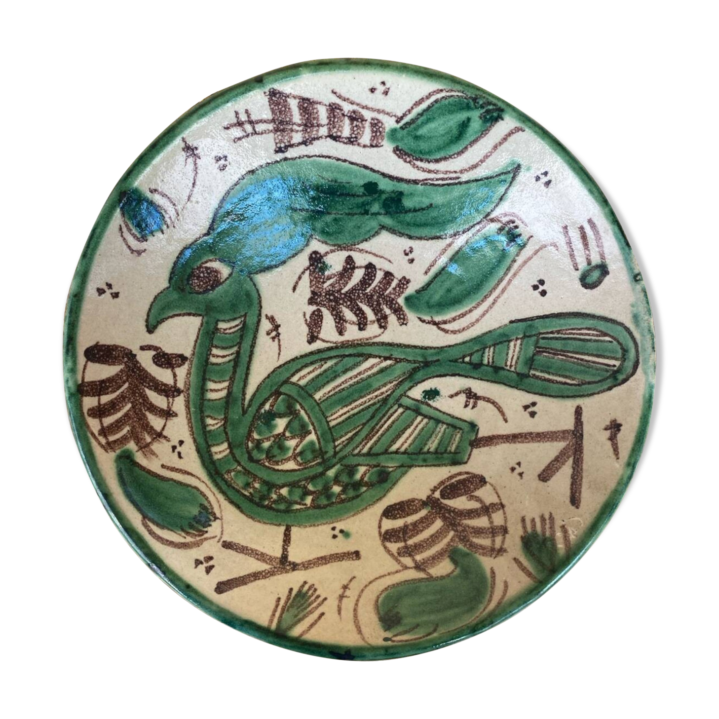 Large dish signed Domingo Punter