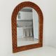 Vintage woven rattan mirror 60*43cm 60s/70s