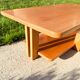 Large coffee table in solid elm