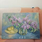 Pretty bouquet of flowers signed a.humblot