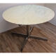 Table de repas vintage roche bobois en marbre et métal 1970