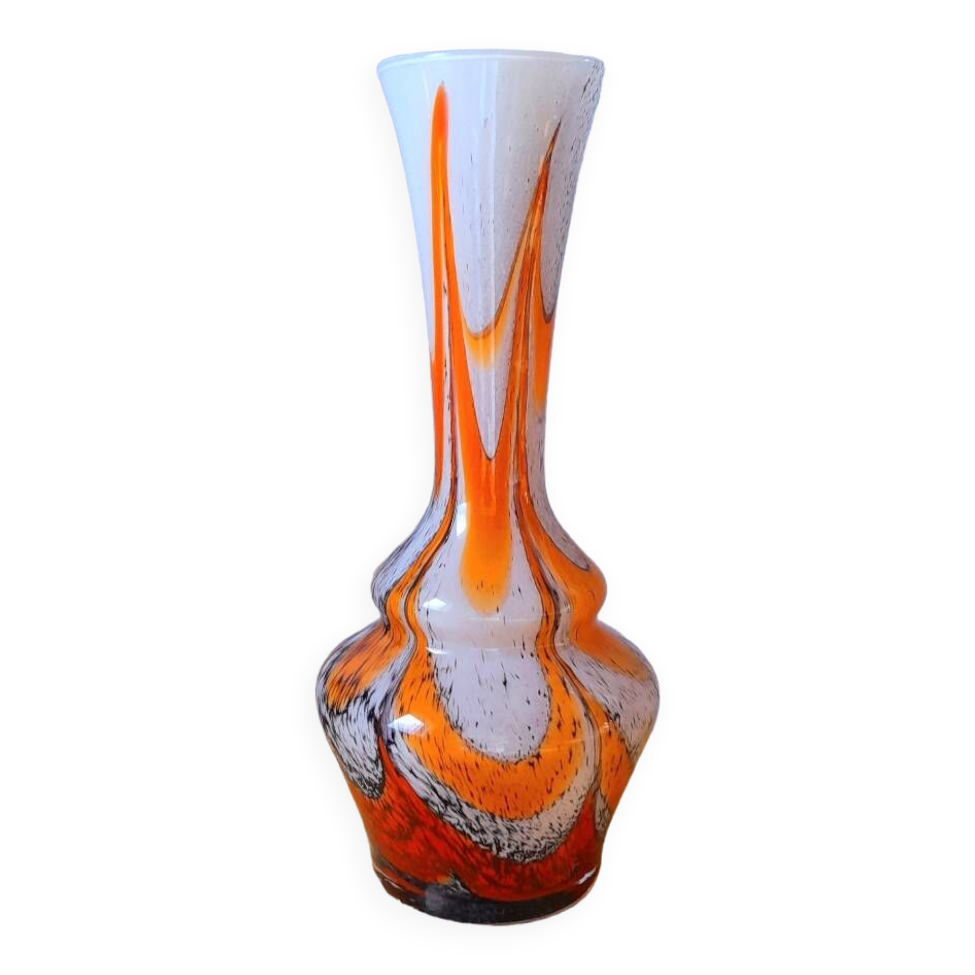 Opaline vase by Carlo Moretti 70s