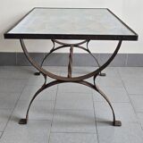 Table basse vintage en vitrail 1960