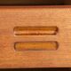 Extra long Danish sideboard, teak, oak, leatherette, 280 cm, Arne Hovmand-Olsen