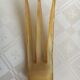 Old salad cutlery in horn and silver metal