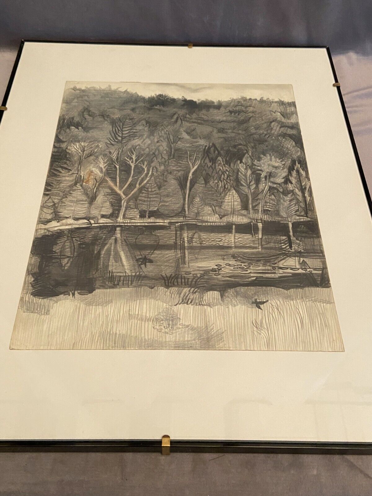 Original landscape drawing Vera Zilzer