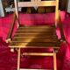 Chaise enfant pliante  bois vintage