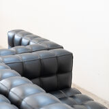 Kubus Sofas, Two Places by Josef Hoffmann for Wittmann, 1980s, Set of 4