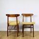 Vintage Hałas chairs yellow vintage - set of 2